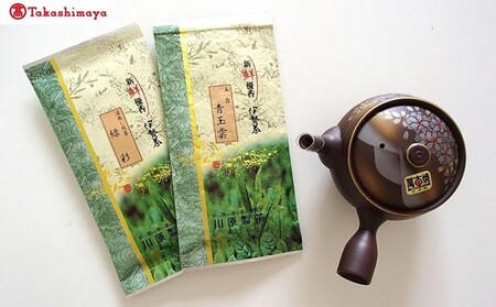 【高島屋選定品】＜川原製茶＞煎茶と急須セット 玉露・深蒸し煎茶 三重県 多気町 TSY-04-05