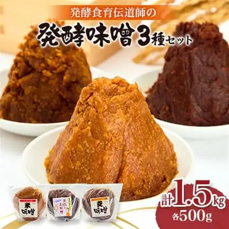 発酵食育伝道師の三種の味噌セット【配送不可地域：離島】【1677616】