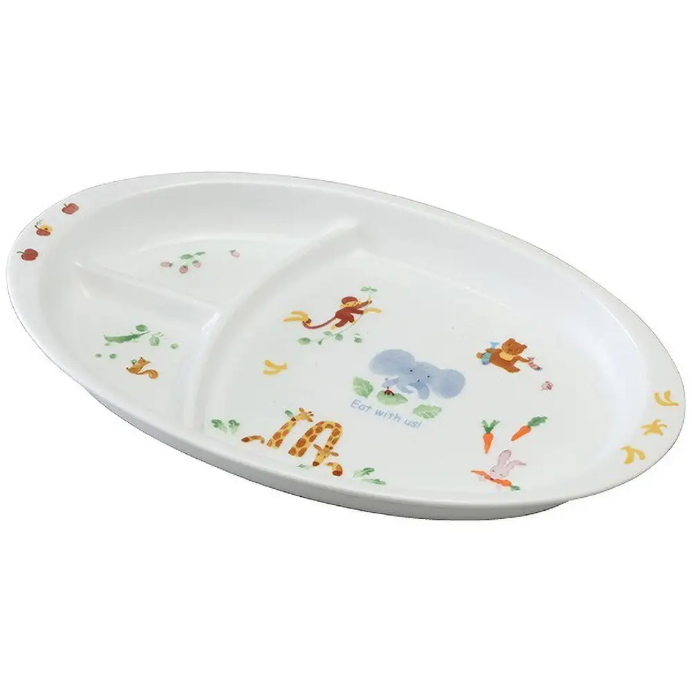 ナルミ みんなでたべよっ！ キッズプレート 28cm 40433-5554