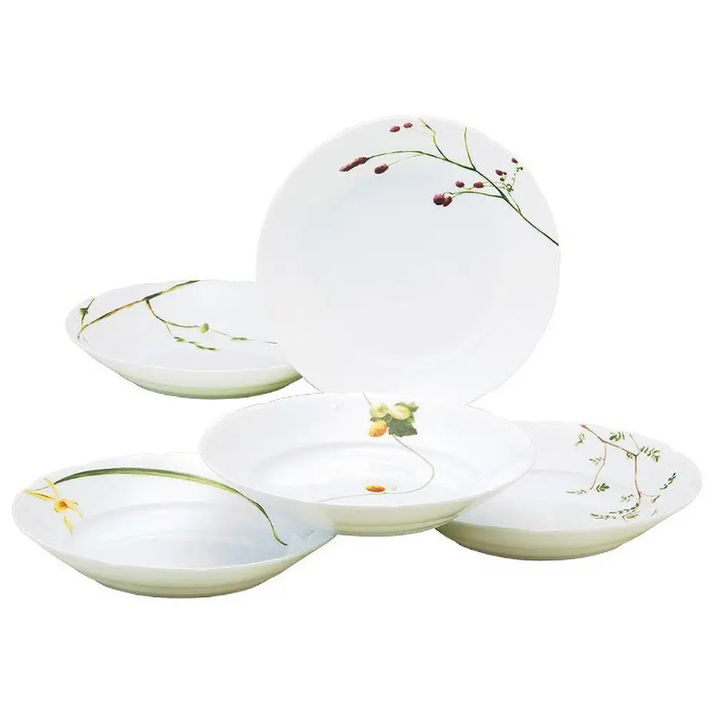ナルミ 里花暦 カレー＆パスタプレート 21cm 5点セット 40912-32842