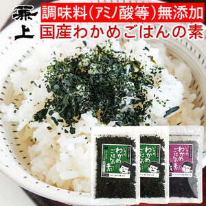 兼上 添加物不使用 国産わかめごはんの素セット わかめ50g×2袋 しそわかめ50g×1袋