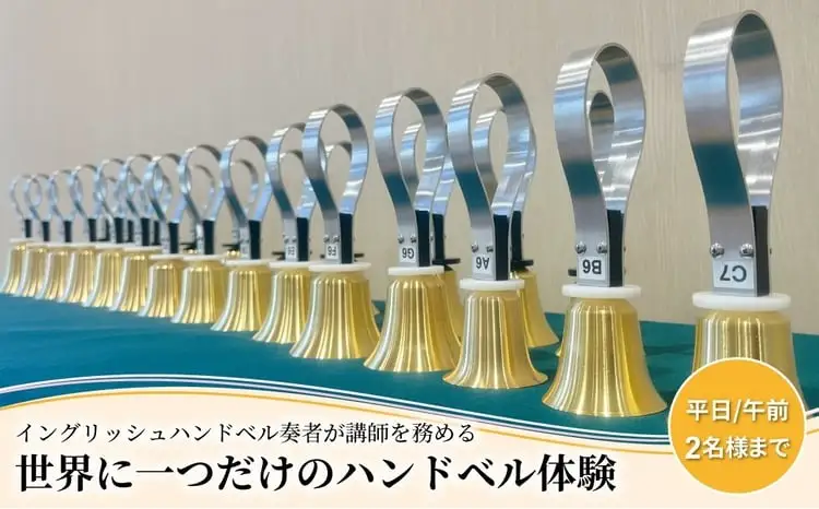 柏市発・世界に1つだけのハンドベル体験（平日・午前・2名様まで） 〈 音楽体験 チケット ふるさと納税 〉