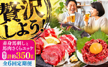 全6回定期便 赤身馬刺し・馬肉さくら ユッケ セット ユッケ BHCY035