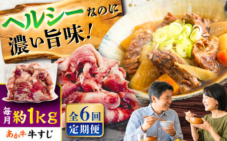 【全6回定期便】熊本あか 牛スジ  約1kg 牛スジ BHCY051