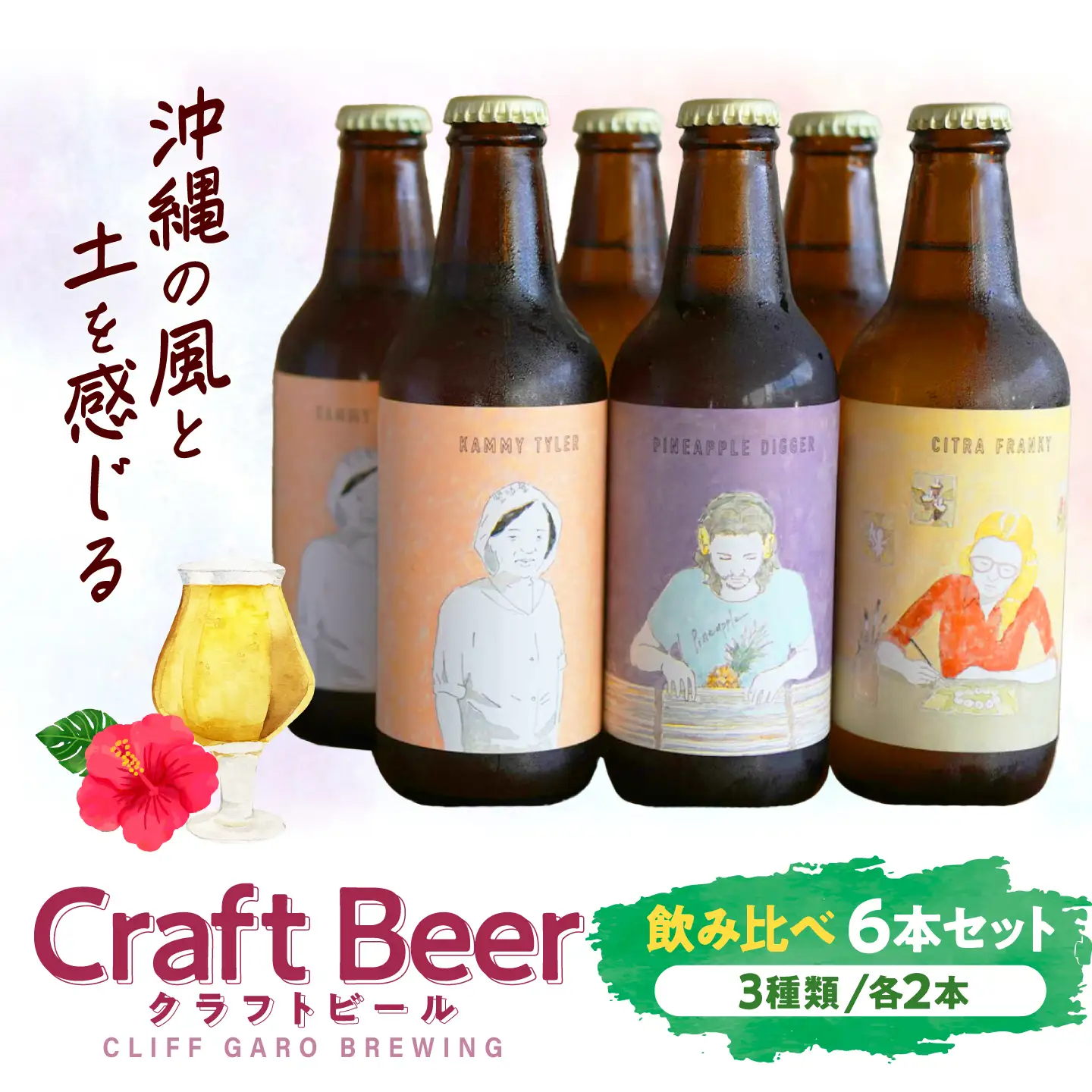 クラフトビール 3種セット 350ml×6本 / クラフトビール 飲み比べ 地ビール  BCDS001