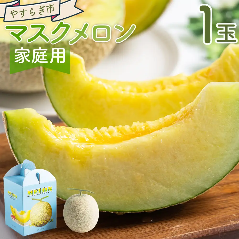 《先行予約》マスクメロン 1玉 家庭用 メロン yr-0088