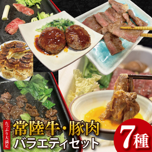 【数量限定】【最短7日発送】たっぷり大満足！牛肉＆豚肉バラエティセット｜肉 お肉 牛肉 豚肉 黒毛和牛 カルビ 赤身 焼肉 すき焼き たっぷり やみつき ステーキ スタミナ サーロイン サーロインステーキ ハンバーグ 餃子 数量限定 限定 人気 送料無料(HI-8)