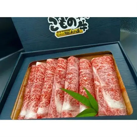 こもの和牛霜降りすき焼き・しゃぶしゃぶ用500g【配送不可地域：離島】【1676412】