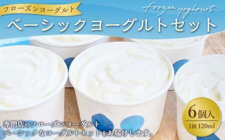 ベーシックヨーグルト 120ml×6個 合計720ml フローズンヨーグルト セット