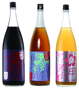 小鼓リキュール1800ml×3種セット 〈丹波市〉 ぶどう 梅 リキュール
