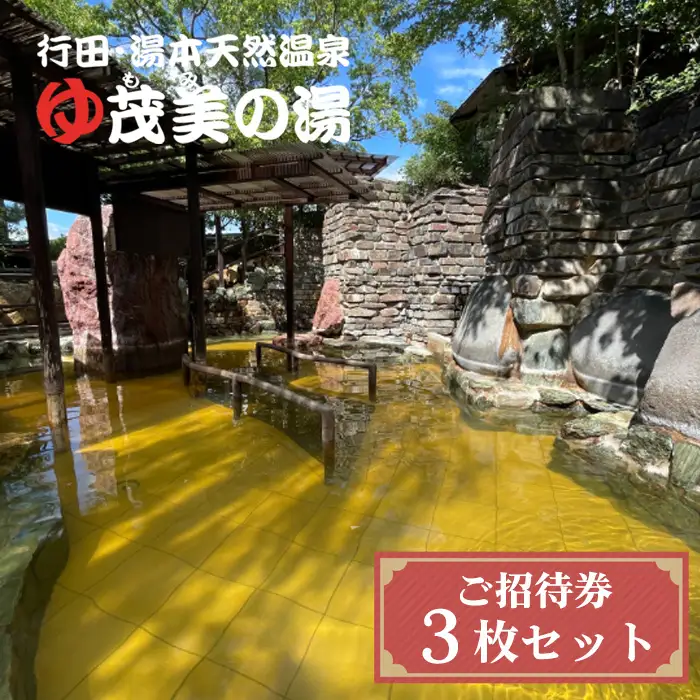 茂美の湯入浴ご招待券 ／ もみのゆ もみの湯 チケット 温泉券 温泉利用券 天然温泉 純重曹泉 露天風呂 サウナ 水風呂 おふろ 大浴場 埼玉県 No.504