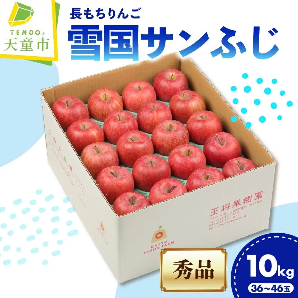 長もち りんご 雪国 サンふじ 10㎏ フルーツ 果物 山形 リンゴ