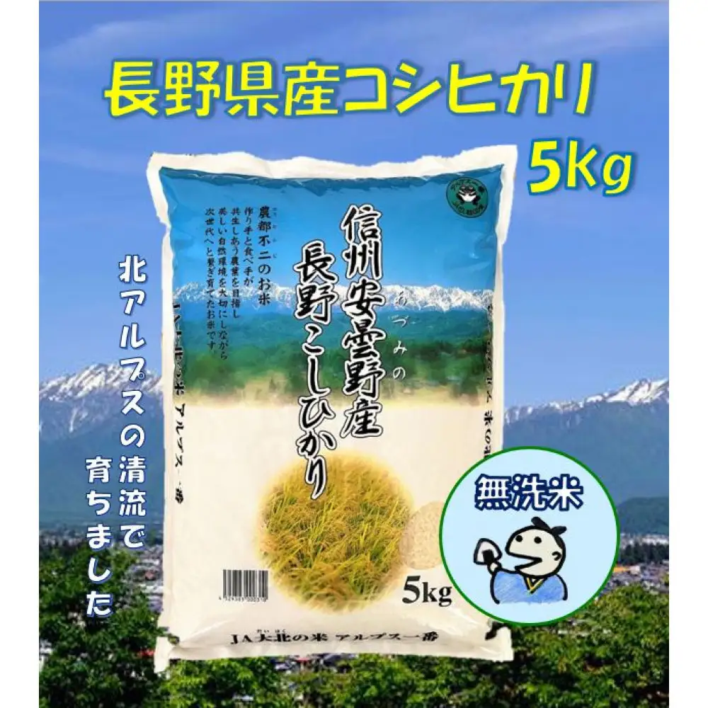 米 無洗米 コシヒカリ 長野県産 5kg | 米無洗米 長野 信州