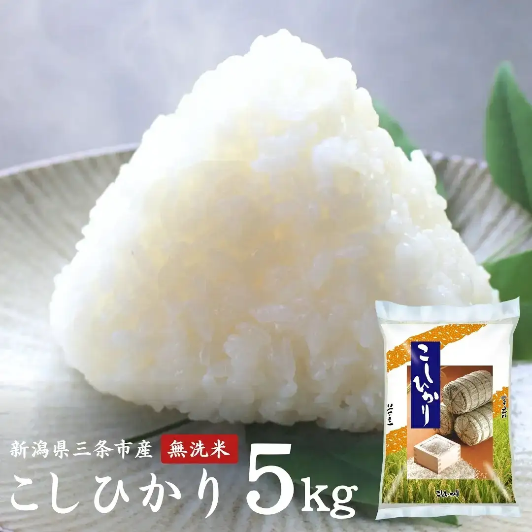 新潟県産 コシヒカリ 5kg 無洗米 令和7年 外山敏雄商店 コシヒカリ