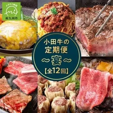 【発送月固定定期便】「小田牛」定期便～宴～全12回【配送不可地域：離島】【4082156】