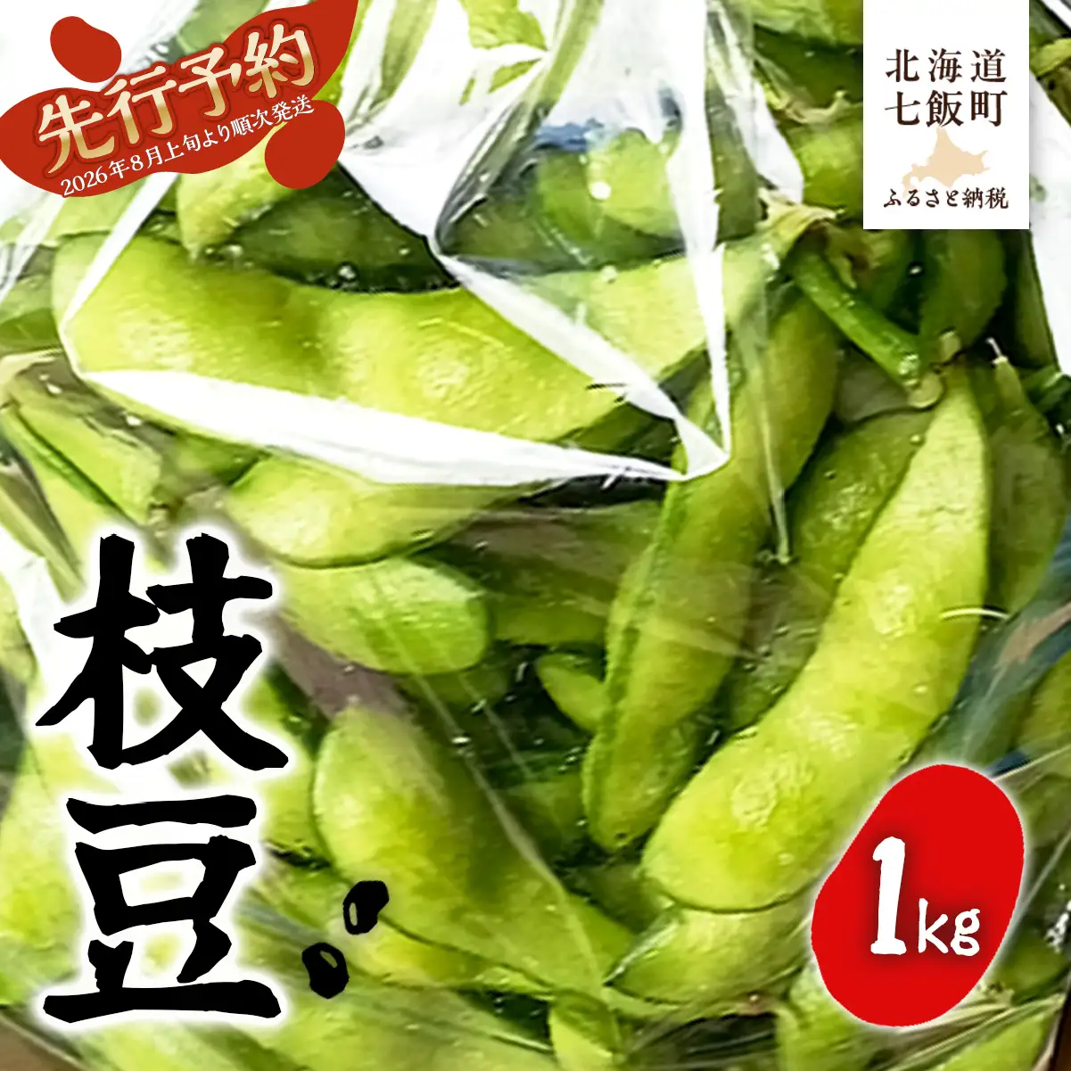 【先行予約】【2026年8月上旬より順次発送】枝豆1kg NAZ020