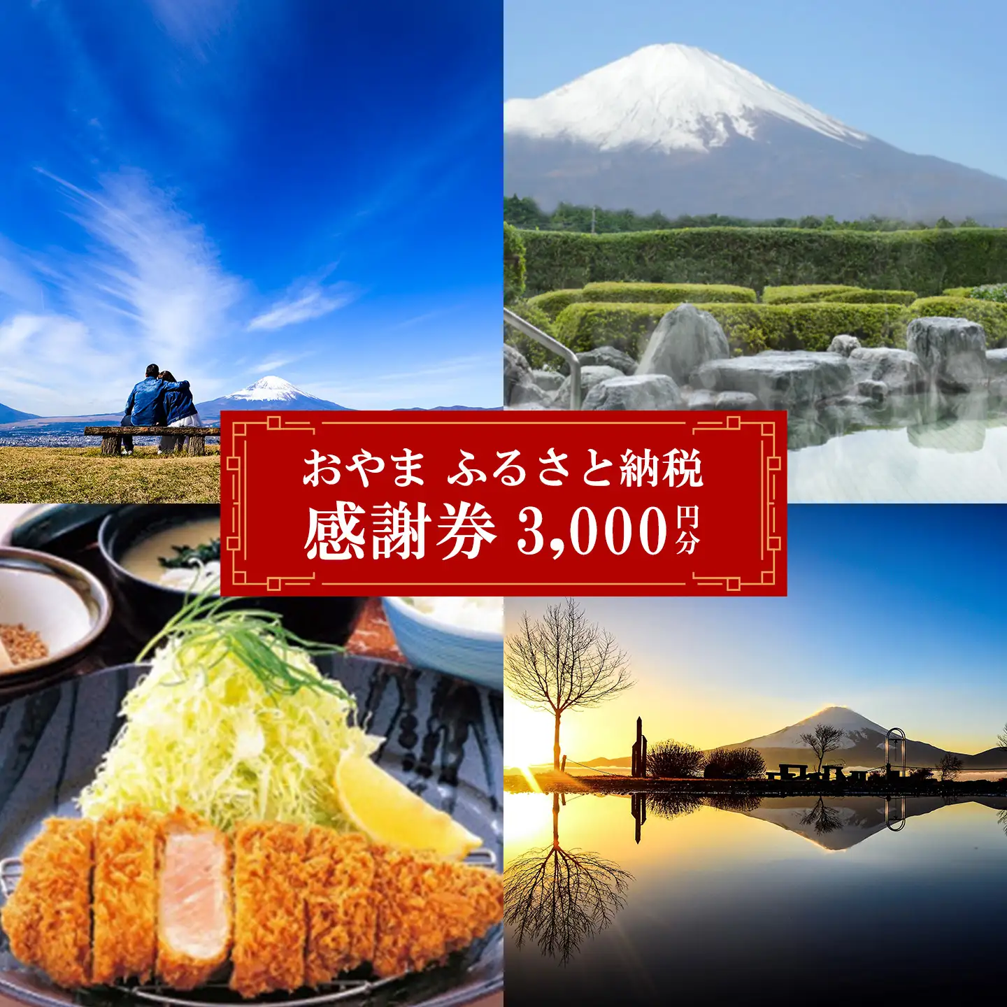 おやま ふるさと納税 感謝券 3,000円分（1,000円券×3枚）