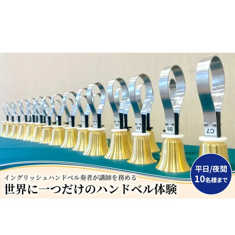 柏市発・世界に1つだけのハンドベル体験（平日・夜間・10名様まで） 〈 音楽体験 チケット ふるさと納税 〉