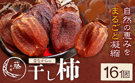 【先行予約】昔ながらの 干し柿 16個 柿 果物 フルーツ かき 高瀬柿 御船藤農園《2026年11月中旬-2027年1月中旬頃出荷》熊本県 御船町 ドライフルーツ 甘味 くだもの 和菓子 熊本県産 おやつ スイーツ