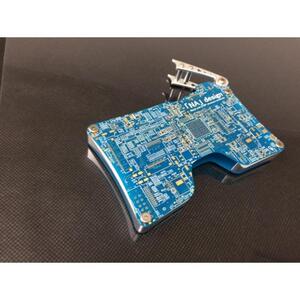 リアルなプリント基板を使用したオリジナルカードケース　「NA」design KIBAN CARD CASE（青）