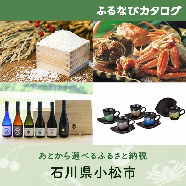 【有効期限なし！後からゆっくり特産品を選べる】石川県小松市カタログポイント