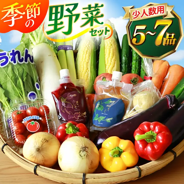 AJ313 野菜セット 5～7品目 しそジュース付き [ 野菜 詰め合わせ 少人数用 一人暮らし 二人暮らし シソジュース 紫蘇ジュース 長崎県 島原市 ]
