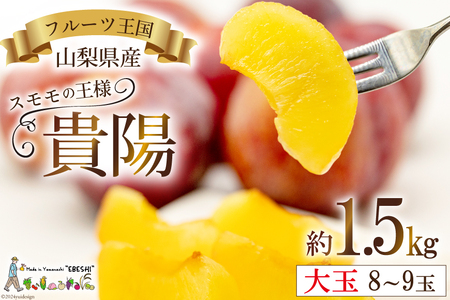 貴陽 (大玉) [株式会社えべし 山梨県 中央市 21470728] 果物 くだもの スモモ すもも プラム 李 もも 山梨県産 期間限定 季節限定 冷蔵 【2026年7月上旬-8月上旬発送予定】