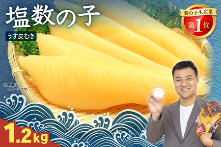 塩数の子【うす皮むき】1.2kg（600g×2セット）1本物（大サイズ）ポリポリ食感がクセになる！ お正月 人気 魚卵 高級 ごはんのお供 惣菜 おかず 珍味 海鮮 海産物 魚介 魚介類 おつまみ つまみ 本チャン かずのこ カズノコ 株式会社やまか 皮むき おせち R001-087