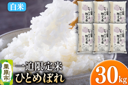 【白米】令和7年産 一迫限定米 ひとめぼれ 30kg（5kg×6袋）