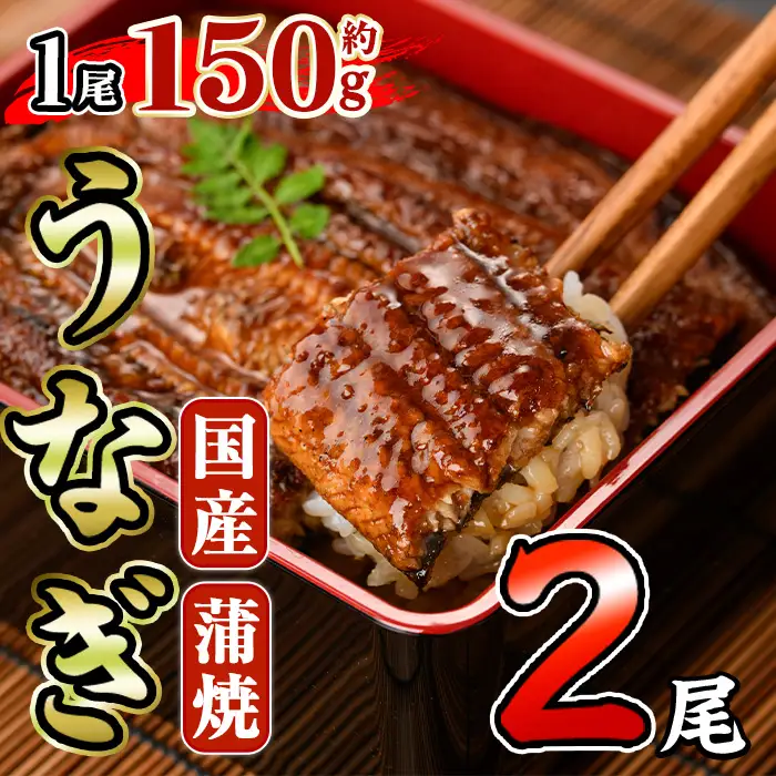 国産 うなぎ 蒲焼 (約150g×2尾) うな重 小分け  真空パック 【AW-92】【丸正水産】