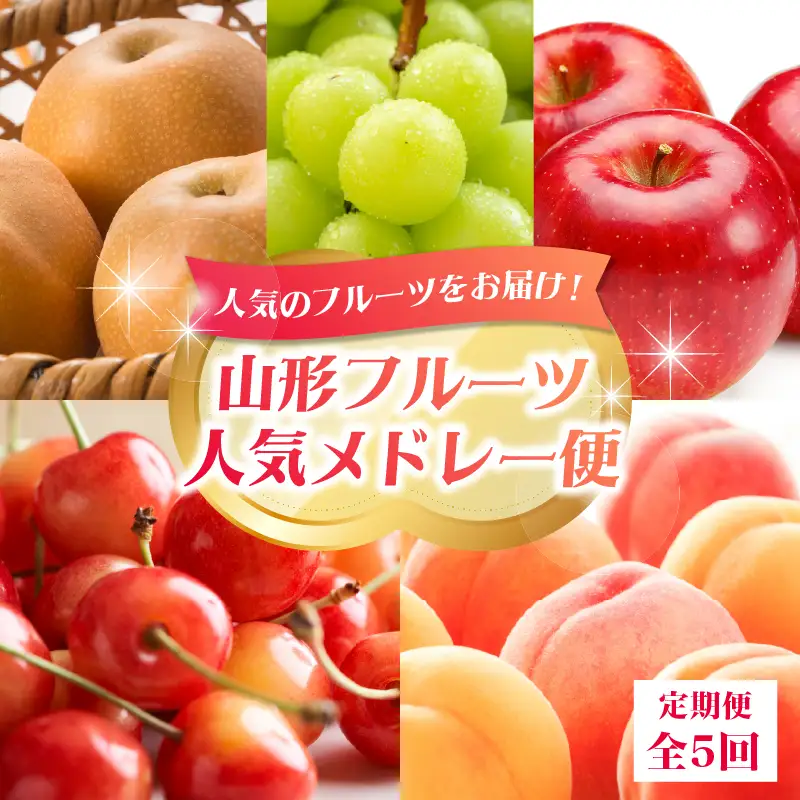 060-T11 山形フルーツ人気メドレー便【定期便全5回】