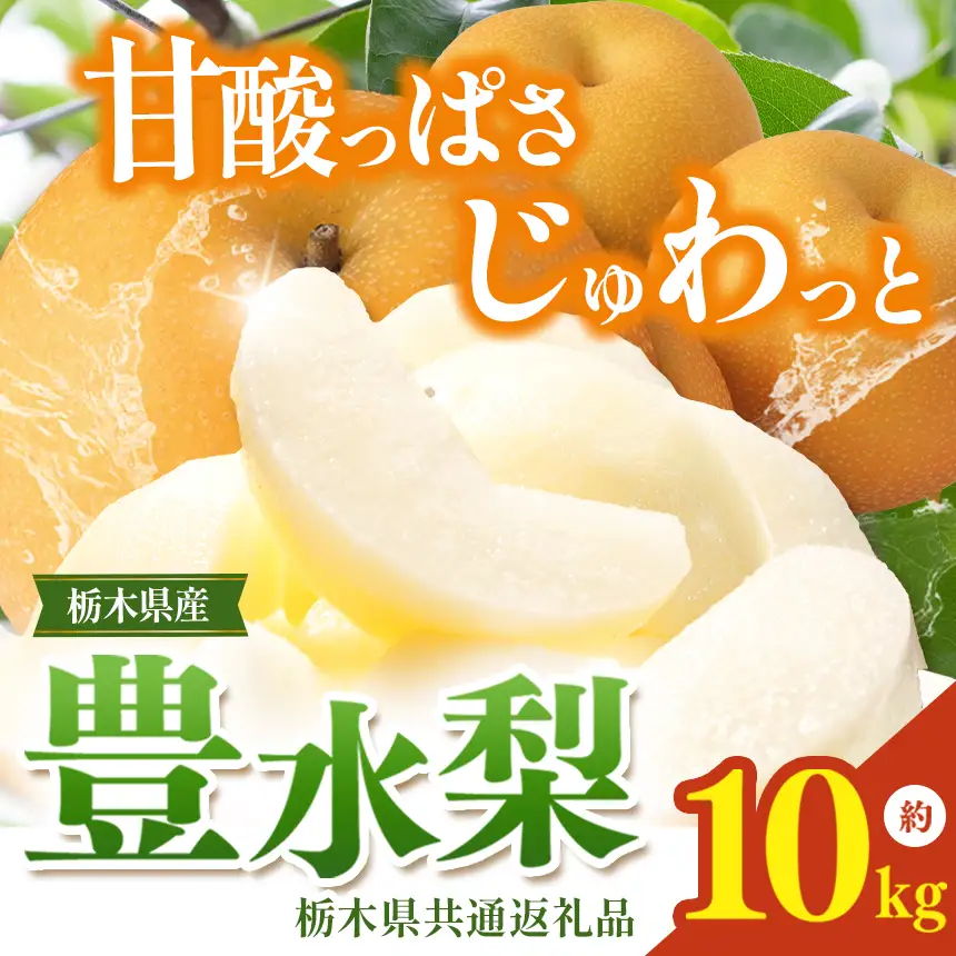 栃木県産梨 豊水 10kg