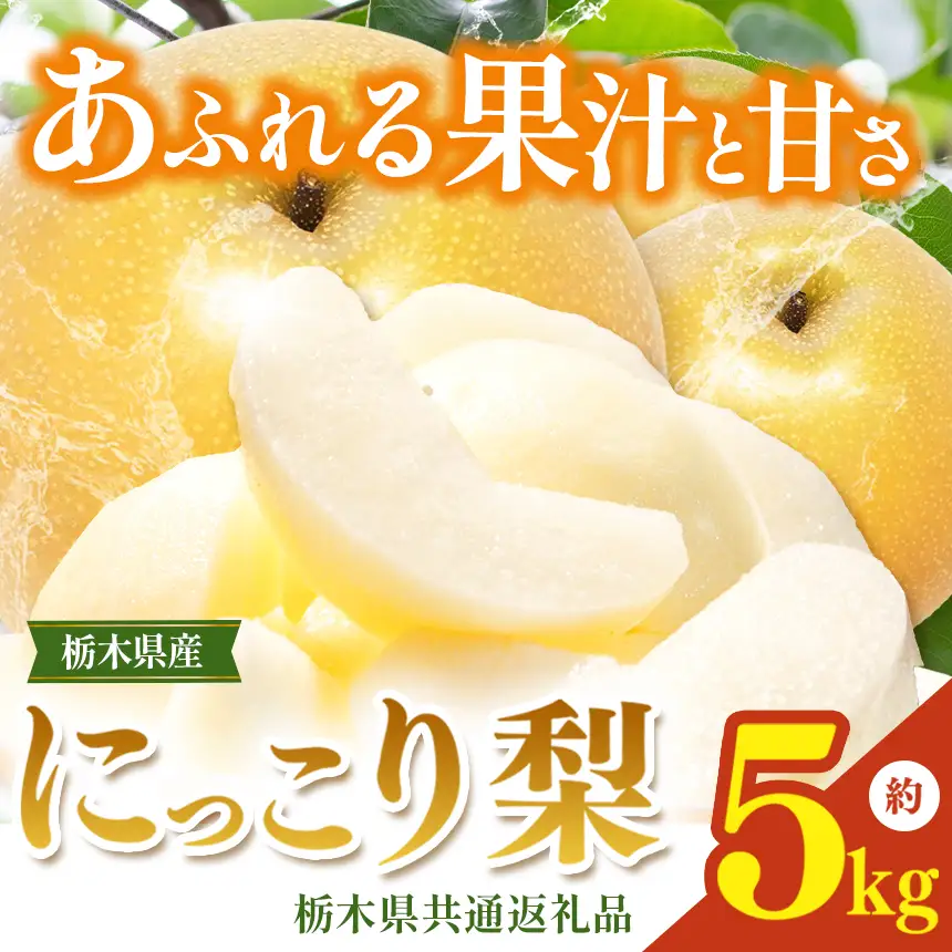 栃木県産梨 にっこり 5kg