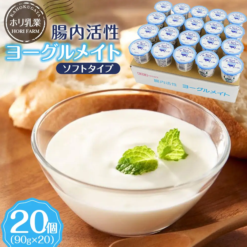 【ホリ乳業】腸内活性 ヨーグルメイト ソフトタイプ 20個入