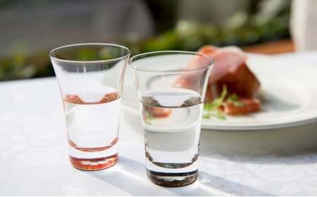 螺鈿ガラス/杯クリスタル 桜（貝入）黒朱2個セット 高岡漆器 酒器 盃 セット 民芸品 工芸品 食器 グラス らでんガラス  FAD-0054