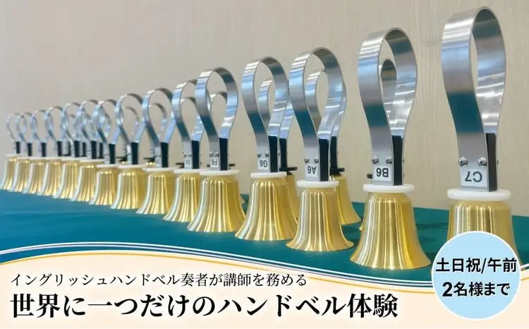 柏市発・世界に1つだけのハンドベル体験（土日祝・午前・2名様まで） 〈 音楽体験 チケット ふるさと納税 〉