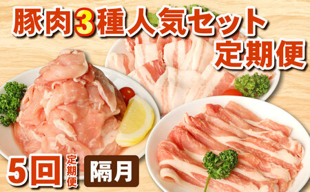 豚肉 人気セット定期便［5回・隔月］ 【 人気セット 】
