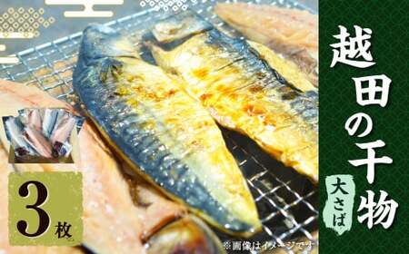 越田の干物 大さば 3枚入×1パック 干物 鯖 さば 魚 お魚 さかな さば サバ