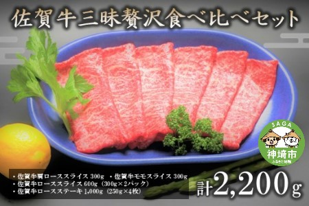 佐賀牛三昧贅沢食べ比べセット (H066107)