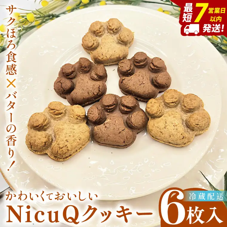 サクほろ食感×バターの香り！かわいくておいしい【NicuQクッキー】【埼玉県　春日部　お菓子　スイーツ　手作り】（DA017）