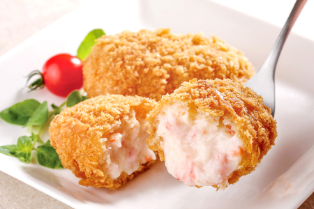 山陰ごほうび かにクリームコロッケ 80g×8個入り【コロッケ 冷凍 冷凍食品 お弁当 惣菜 クリームコロッケ カニクリームコロッケ カニ 小分け 簡単調理 かに 蟹 ズワイガニ】
