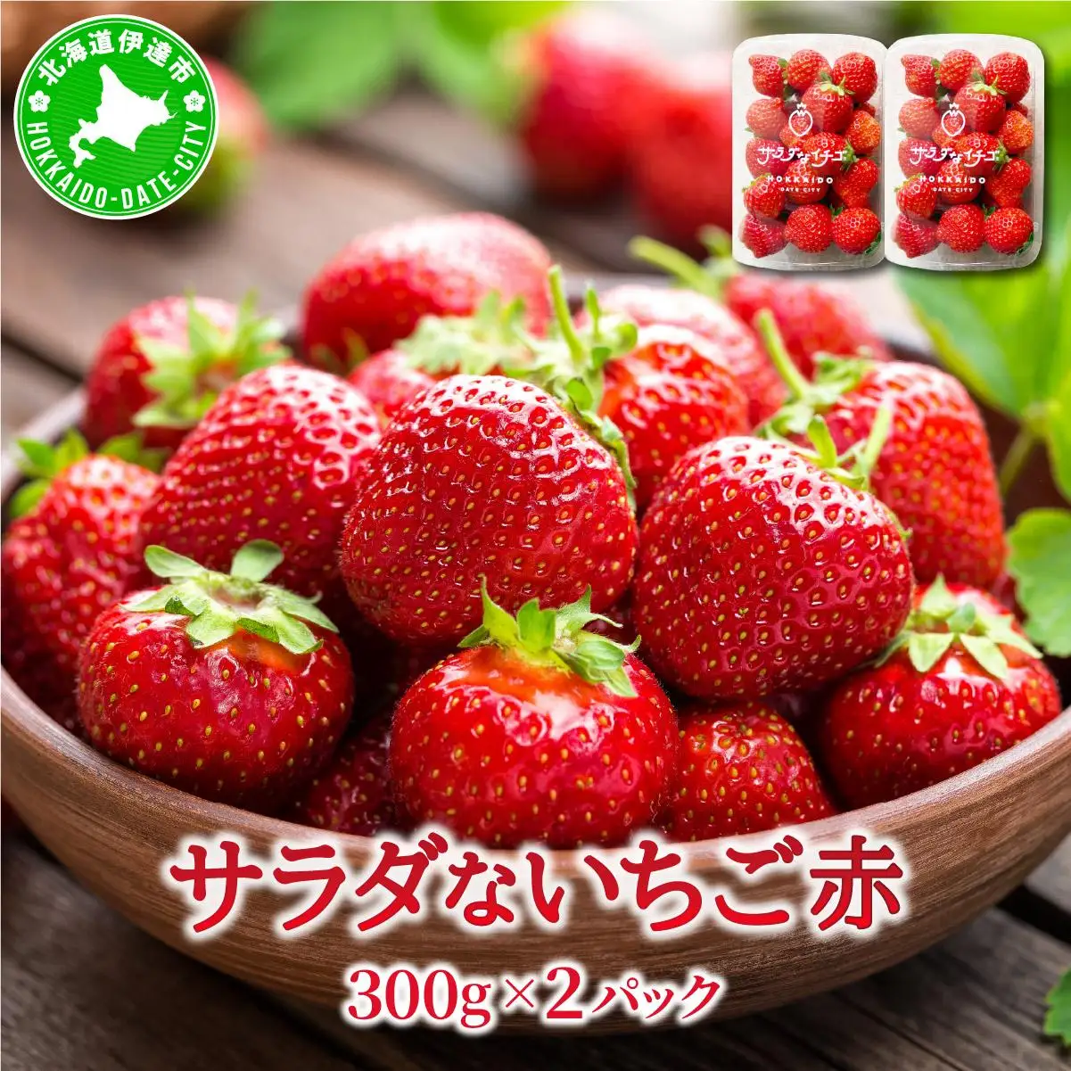 ＜2026年先行予約＞ サラダないちご（赤）ご褒美 苺 最旬 贈答 ギフト プレゼント 果物 フルーツ イチゴ 北海道 伊達【ecg-002】