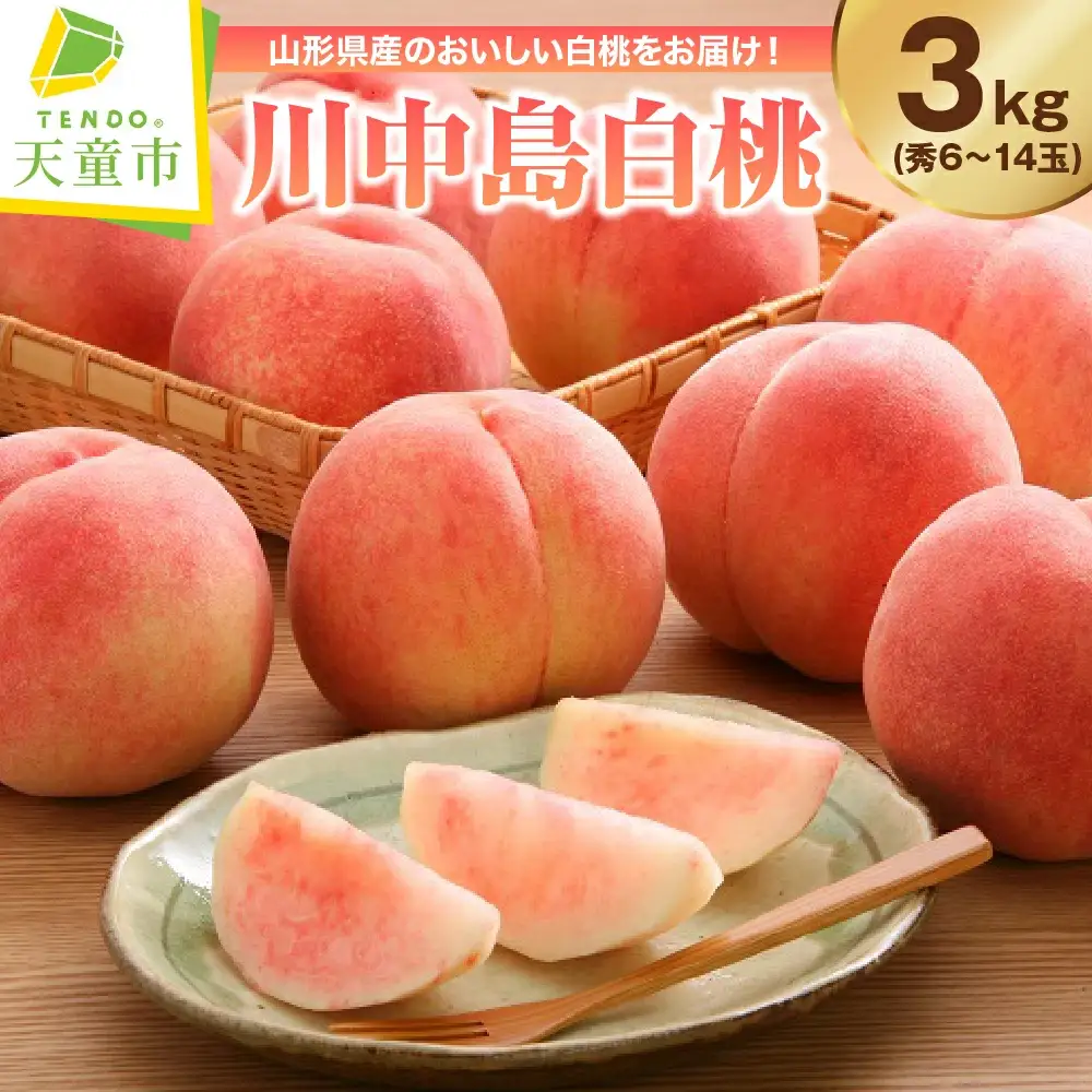 もも ( 川中島白桃 ) 3kg フルーツ 果物 山形 桃
