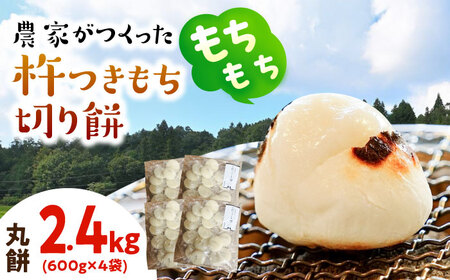 杵つきもち 切り餅 丸餅 2.4kg 餅 [AZBW005] 切り餅餅