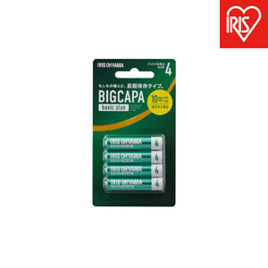 【4本×12パック】BIGCAPA basic+ 単4アルカリ乾電池4本ブリスターパック　LR03Bbp/4B