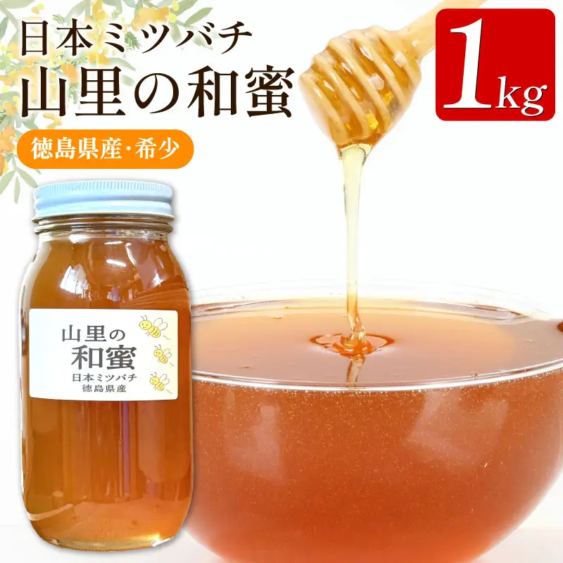 日本みつばち 蜂蜜1kg はちみつ 山里の和蜜 【 はちみつ 】