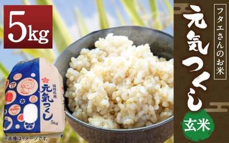 フタエさんのお米 元気つくし 5kg 玄米 うるち米