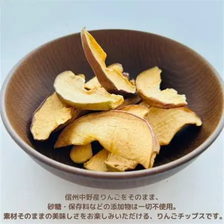 信州中野のりんごチップス　6袋セット　ワンちゃんも食べられます。　【1618377】