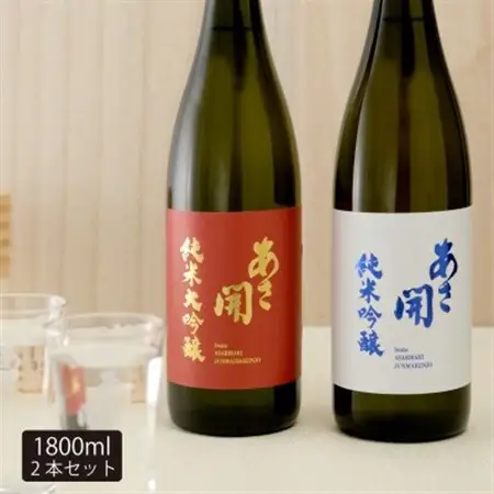★あさ開★紅白セット(純米大吟醸・純米吟醸)　1800ml×計2本【1633931】