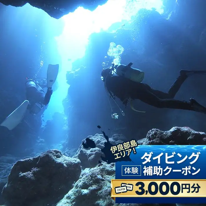 『ダイビング体験補助クーポン（3,000円分）』沖縄県・宮古島(HWM01)